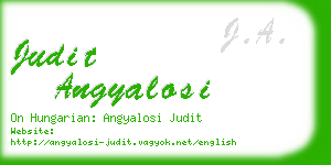 judit angyalosi business card